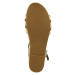 TOM TAILOR Remienkové sandále  piesková / okrová / strieborná / biela
