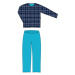 Lonka Lopping Pánske pyžamo s dlhým rukávom BM000001489300100723 kocky