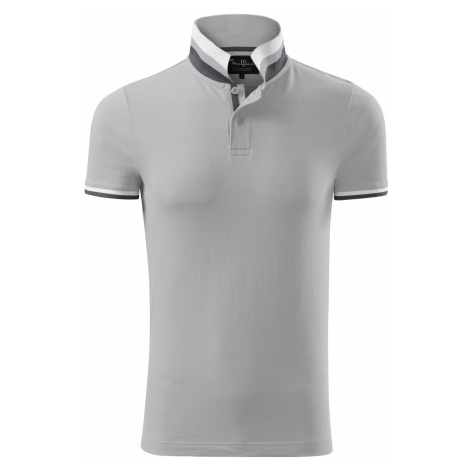 Malfini premium Collar up Pánska polokošeľa 256 silver gray