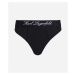 Spodná Bielizeň Karl Lagerfeld Hotel Karl High Waist Brief Black