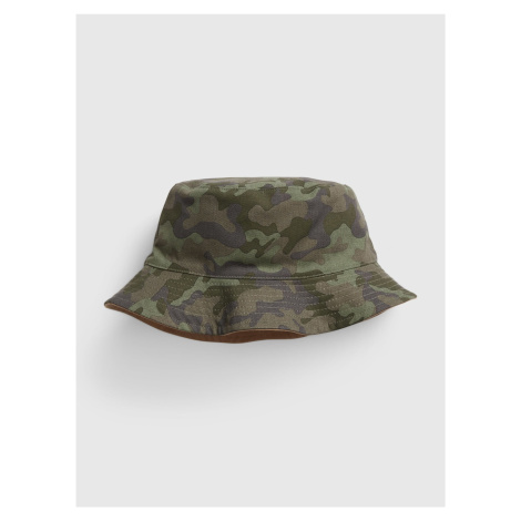 Zelený detský obojstranný klobúk GAP