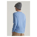 SVETER GANT COTTON MICRO TEXTURED C-NECK CLEAR SKY