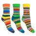 SOCKS4FUN Zimné ponožky W-3134-pruhy-5 k.5