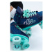 Rio Roller Lumina Children's Quad Skates - Navy / Green - UK:13J EU:32 US:M1L1