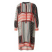 Masai Košeľové šaty 'MANolena'  jasne červená / čierna / biela