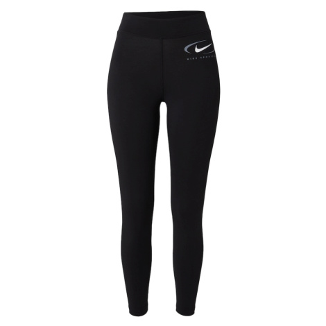 Nike Sportswear Legíny 'Swoosh'  čierna / biela
