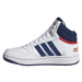 Chlapčenská rekreačná obuv ADIDAS Hoops 3.0 Mid cloud white victory blue better scarlet