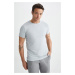 DEFACTO Slim Fit Crew Neck Short Sleeve T-Shirt