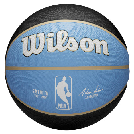 Wilson 2023 NBA Team City Edition Atlanta Hawks Size - Unisex - Lopta Wilson - Modré - WZ4024201