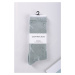 Svetlozelené ponožky CKJ Women Slouch Sock 1P Monogram Terry