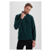 DEFACTO Regular Fit Stand-up Collar Fleece Sweatshirt