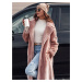 Women's winter coat GLAMFUR long fur pink Dstreet