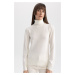 DEFACTO Regular Fit Turtleneck Basic Knitwear Sweater