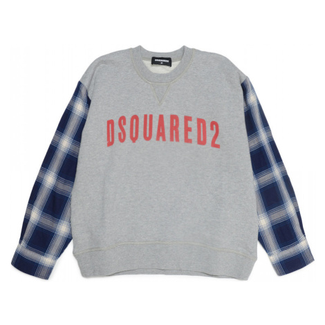 Mikina Dsquared2 Slouch Fit Sweat-Shirt Šedá Dsquared²