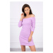 Fitted dress - ribbed purple