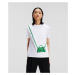 Tričko Karl Lagerfeld Karl K Cross Bag T-Shirt Biela