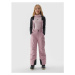 Dievčenské lyžiarske nohavice 4F JUNIOR TROUSERS FNK-JAW23TFTRF353-53S-DARK PINK