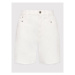 TWINSET Džínsové šortky 221TT2390 Biela Regular Fit