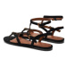 Kurt Geiger Sandále Hampton Flat Gladiator 2029600209 Čierna