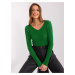 Classic green viscose sweater