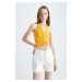 DEFACTO Cool Fitted Ribbed Camisole Athlete