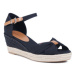 Tommy Hilfiger Espadrilky Basic Opened Toe Mid Wedge FW0FW04785 Čierna