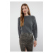 Trendyol Anthracite Super Crop Basic Knitwear Sweater