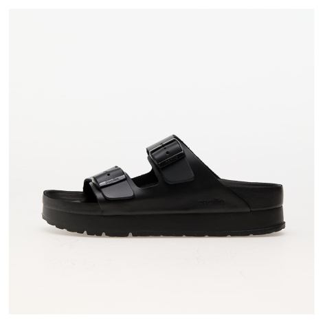 Tenisky Birkenstock Arizona PAP Flex Platform Natural Leather Black