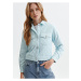 Light blue women's quilted light jacket TOP SECRET - Women