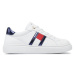 Tommy Hilfiger Sneakersy Flag Low Cut Lace-Up Sneaker T3A9-33538-1351 S Biela