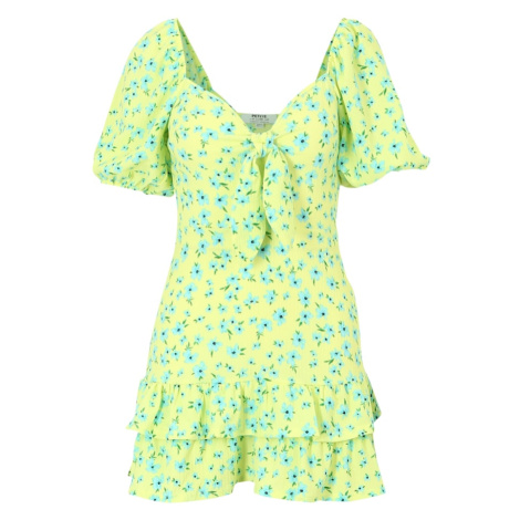 Dorothy Perkins Petite Šaty  svetlomodrá / limetková / zelená