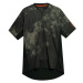 4F Funkčné tričko  olivová / tmavozelená / čierna
