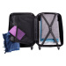 Čierna sada (taška+kufor) škrupinových kufrov &quot;Premium&quot; - veľ. XL+S