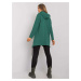 TMAVO ZELENÁ DÁMSKA OVERSIZE MIKINA NA ZIPS RV-BL-4899.23P-DARK GREEN