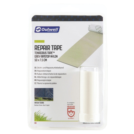 Samolepiace záplaty Outwell Repair Tape Ripstop Farba: sivá