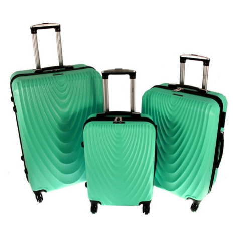 Zelená sada 3 škrupinových kufrov &quot;Motion&quot; - veľ. M, L, XL