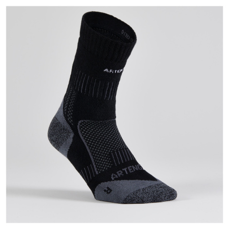 Tenisové ponožky RS 900 vysoké bavlnené 3 páry čierne ARTENGO
