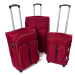 Tmavočervený nepremokavý cestovný kufor &quot;Practical&quot; s expanderom - veľ. XL
