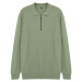 Trendyol Light Green Slim Crew Neck Textured Knitwear Sweater