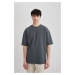 DEFACTO Oversize Fit Crew Neck Basic Short Sleeve Heavy Duty Cotton T-Shirt X3926az23sp