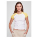 Women's Organic Stretch Short Retro Baseball T-Shirt White/Vintagesun