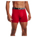 Pánske boxerky UNDER ARMOUR 3 PACK-UA Charged Cotton 6in-RED