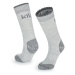 Rough merino wool socks KILPI LECCO-U light grey