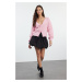 Trendyol Powder Rose Detailed Knitwear Cardigan