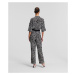 Overal Karl Lagerfeld Printed Jumpsuit Giraffe Black/White