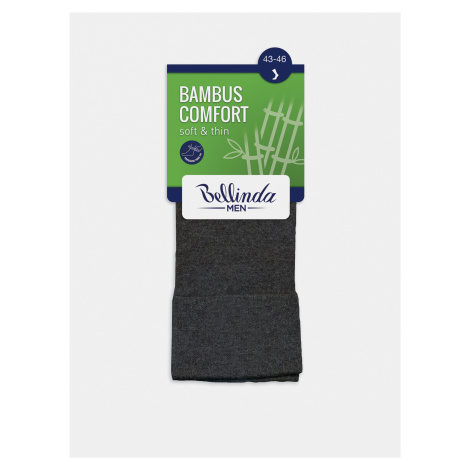 Tmavošedé pánske ponožky Bellinda Bambus Comfort
