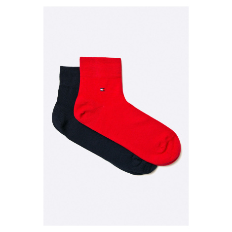 Ponožky Tommy Hilfiger 2-pak pánske, červená farba, 342025001