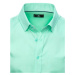 Pánska svetlo-zelená košeľa bez vzoru