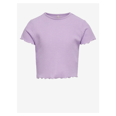 Svetlofialové dievčenské tričko ONLY Nella