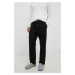 Pyžamové nohavice Calvin Klein Underwear pánske, čierna farba, vzorovaná